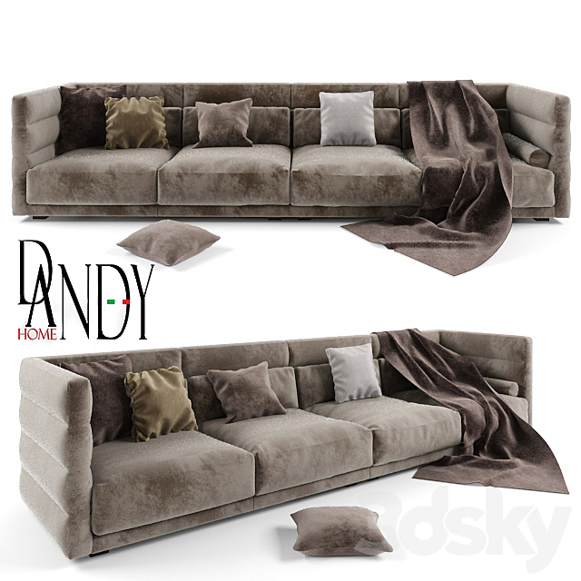 Dandy home Wafer sofa 3DSMax File - thumbnail 1