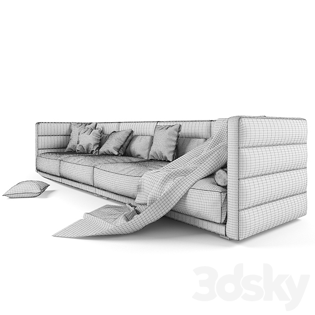 Dandy home Wafer sofa 3DSMax File - thumbnail 2
