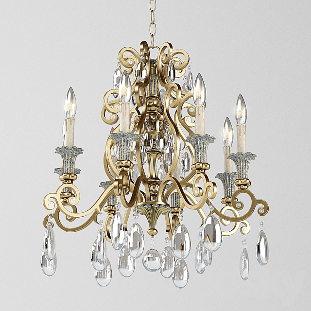 Chandelier Savoy Laurence 24 Inch 3DSMax File - thumbnail 1