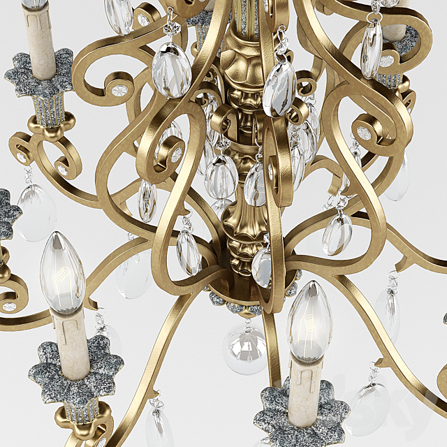 Chandelier Savoy Laurence 24 Inch 3DSMax File - thumbnail 2