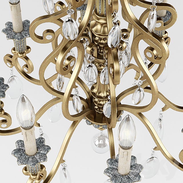 Chandelier Savoy Laurence 24 Inch 3d