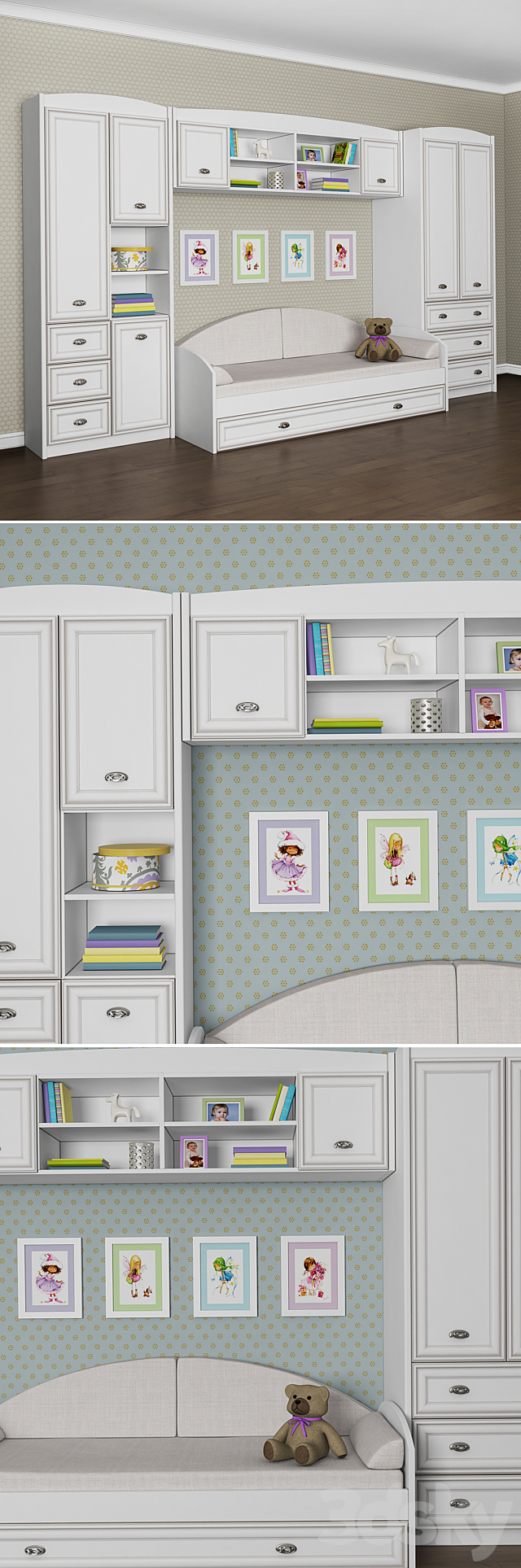 Furniture for children Salerno Gerbor. Part 1 3DSMax File - thumbnail 3