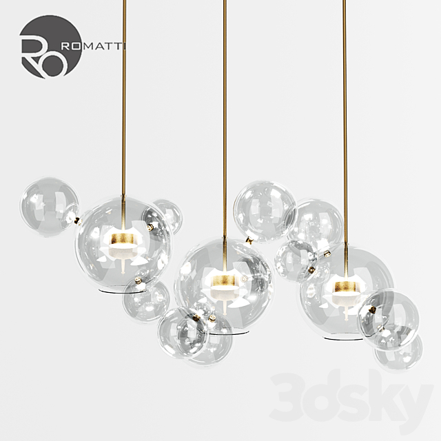 Pendant lamp Romatti Bolle by Giopato & Coombes 3DSMax File - thumbnail 1