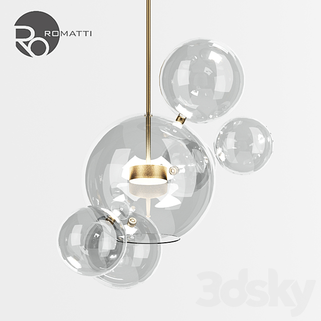 Pendant lamp Romatti Bolle by Giopato & Coombes 3DSMax File - thumbnail 2