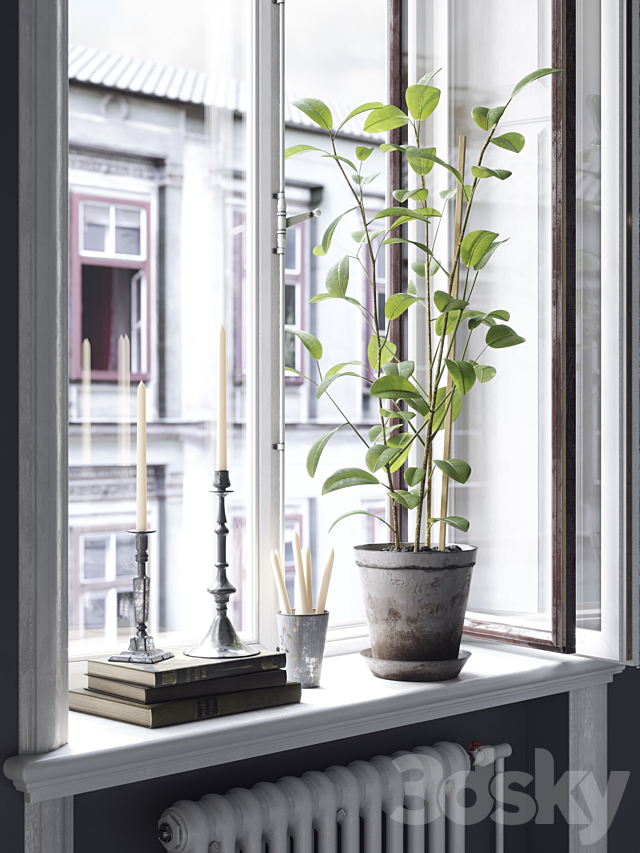 Scandinavian windows 3d