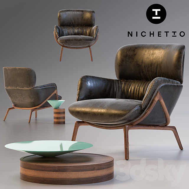 Nichetto Elysia Lounge Chair 3DSMax File - thumbnail 2