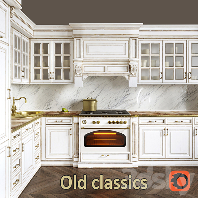 Old kitchen classics b19 3DSMax File - thumbnail 1