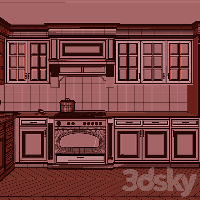 Old kitchen classics b19 3DSMax File - thumbnail 3