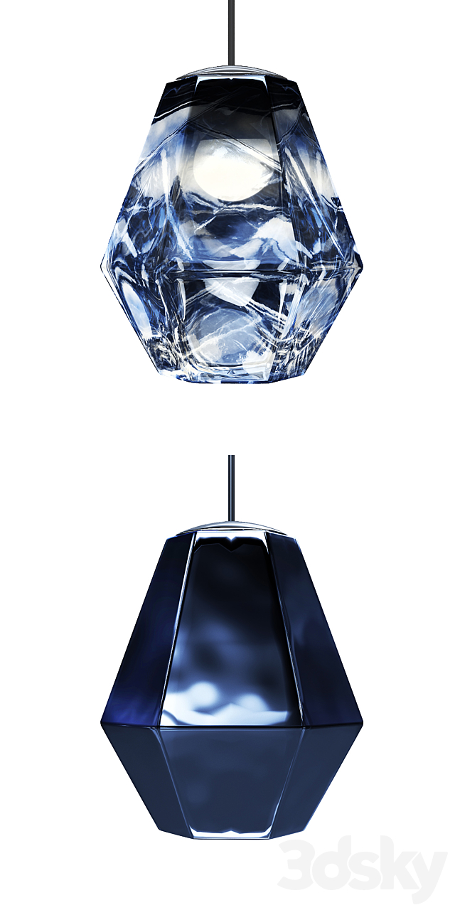 Cut Pendant Smoke Tom Dixon 3d