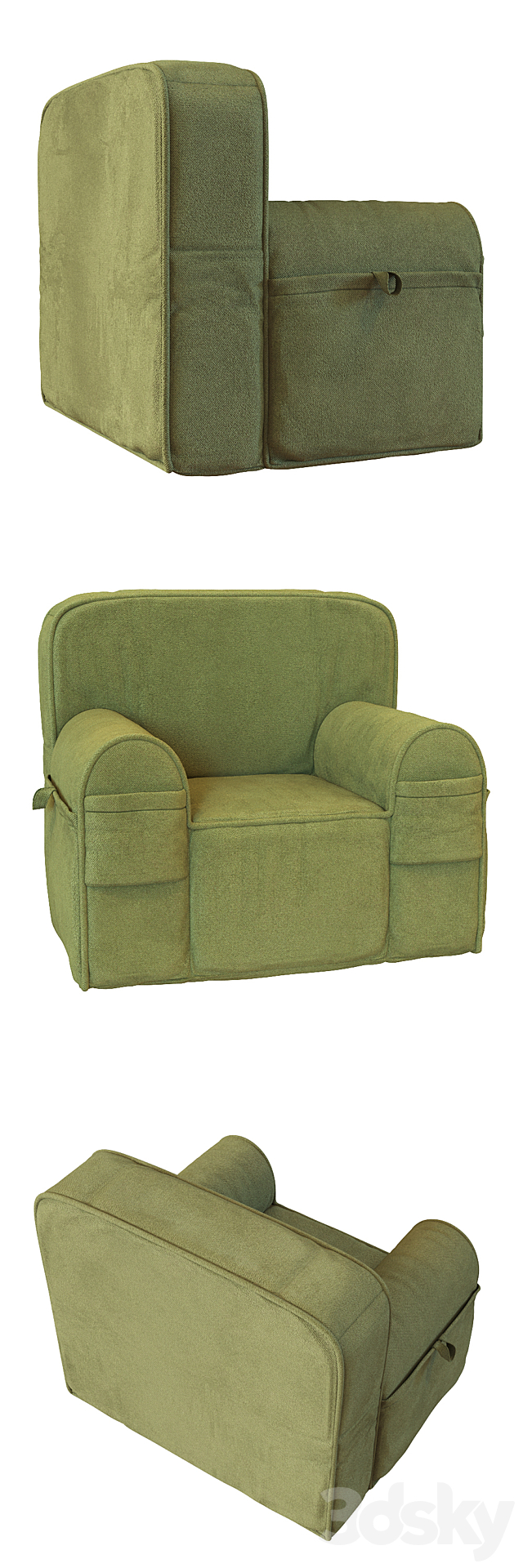 Lovesac kid chair 3d