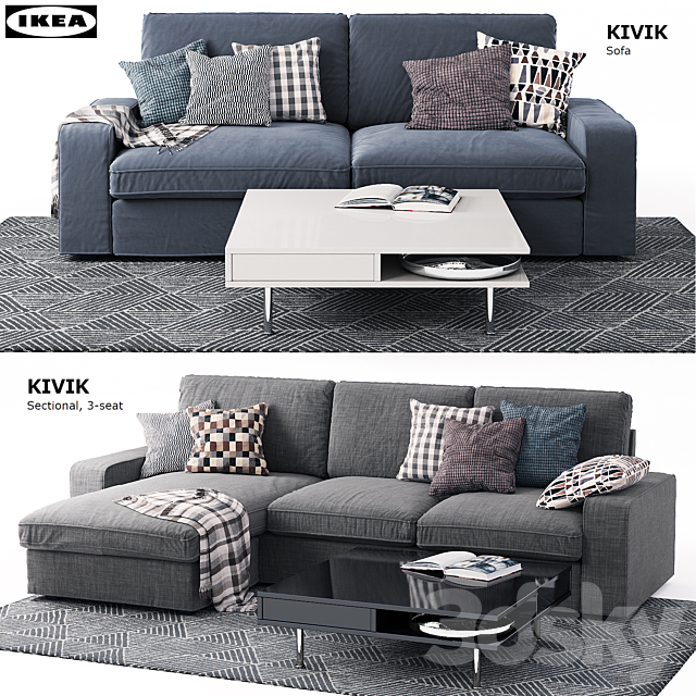 Sofas Kivik Ikea _ Ikea 3DSMax File - thumbnail 1