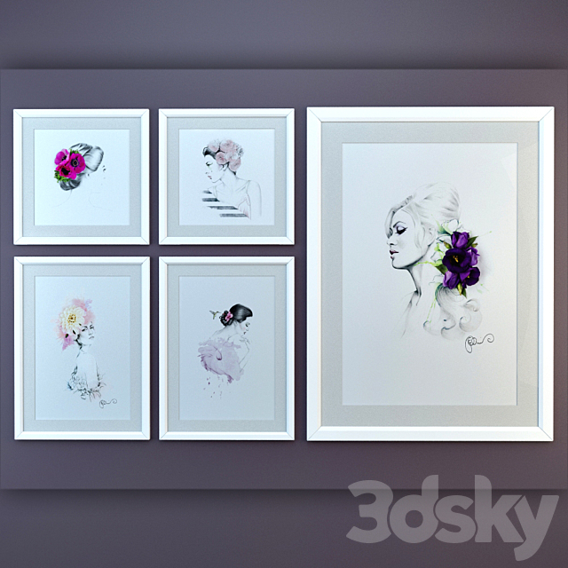 Collected paintings number 9 3d