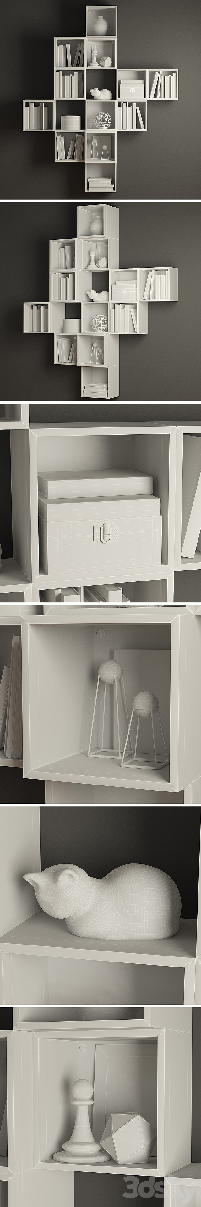 A combination of wall cabinets Eke . 3DSMax File - thumbnail 3