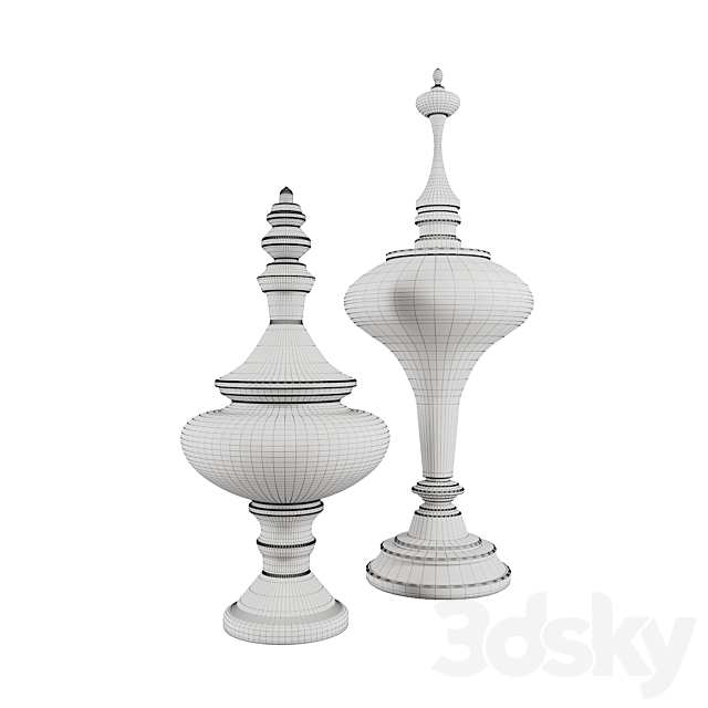DV HOME accessories night collection 3DS Max Model - thumbnail 2