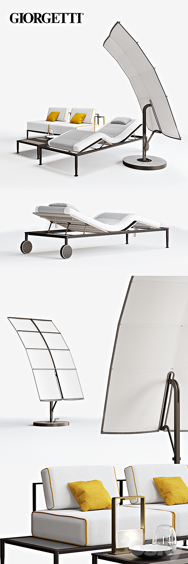 Giorgetti GEA Set 3DS Max Model - thumbnail 2