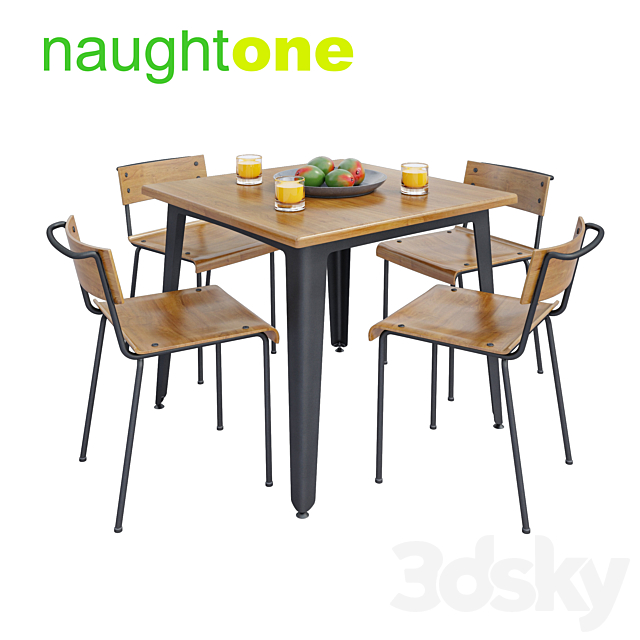 Naughtone Construct Table Set 3d