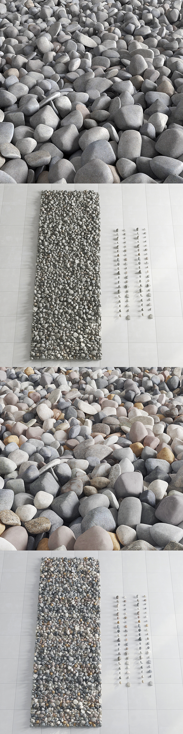 Pebble color road 3d