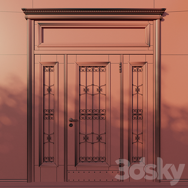 Entrance door 3d