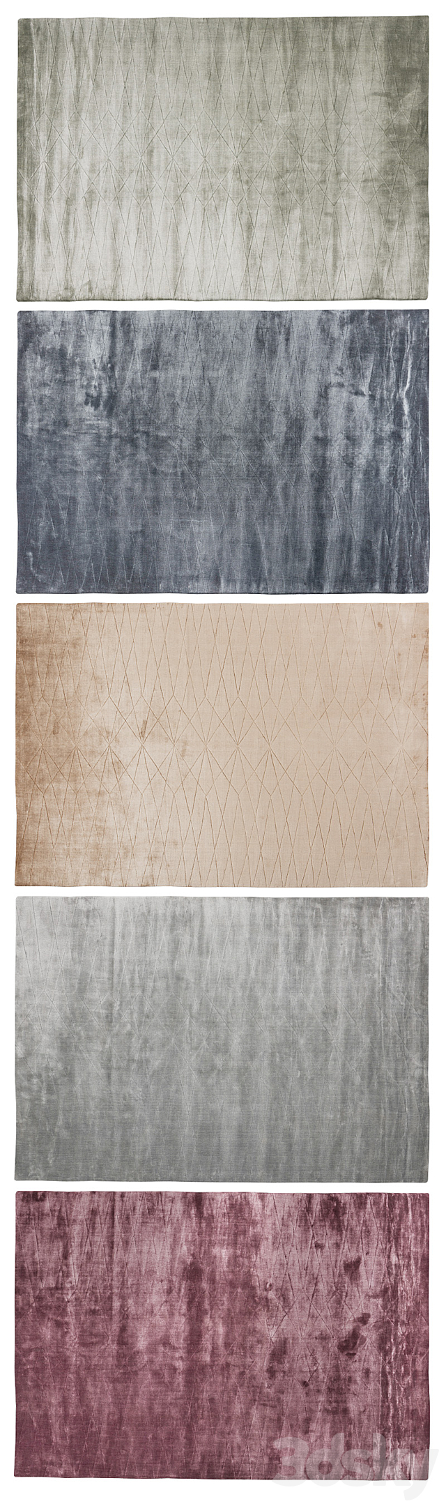 Linie Design Edge Rugs 3d
