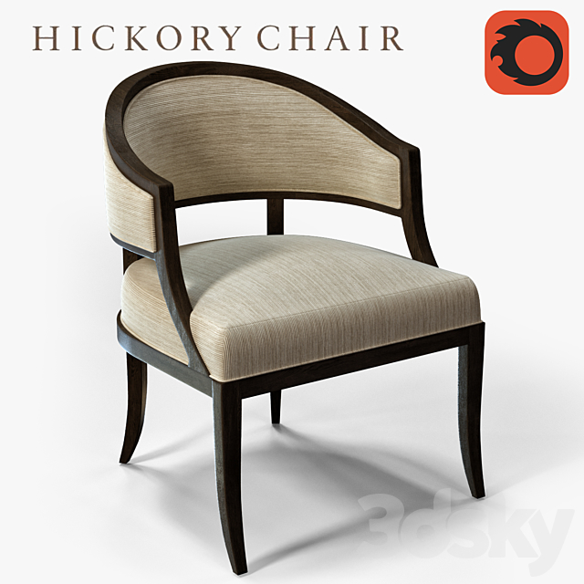 Hickory Chair Claude Chair 5412-23 3DSMax File - thumbnail 1