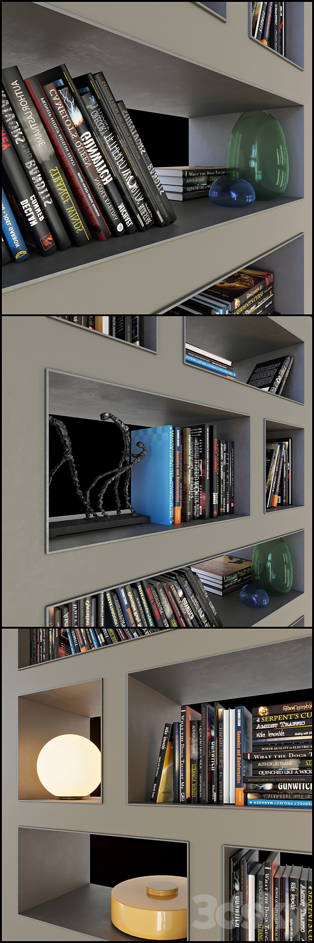 Bookcase Stele 3DSMax File - thumbnail 2
