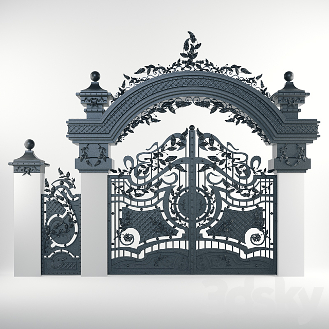 Gate Forged Arched 3d