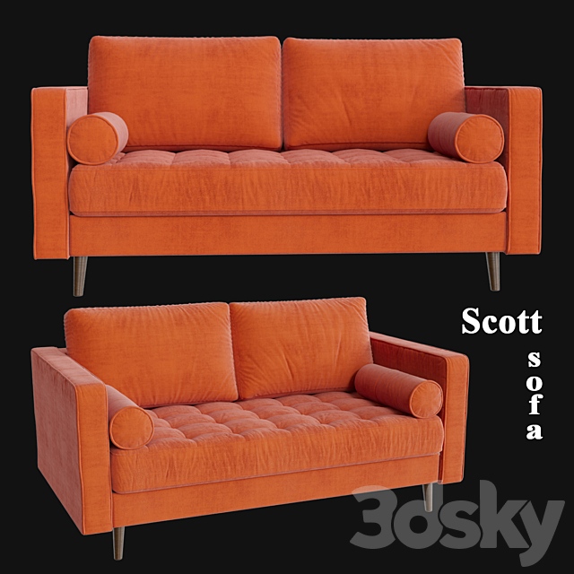Scott Sofa 3DSMax File - thumbnail 1