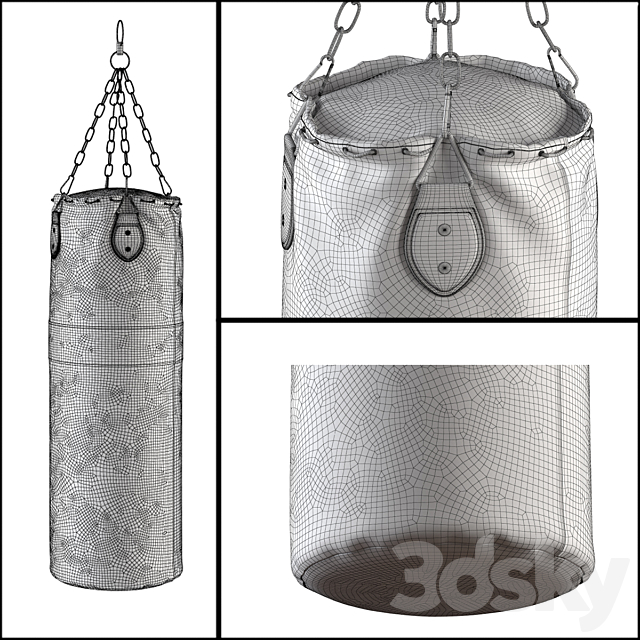 Vintage boxing pear decor Restoration Hardware 3d