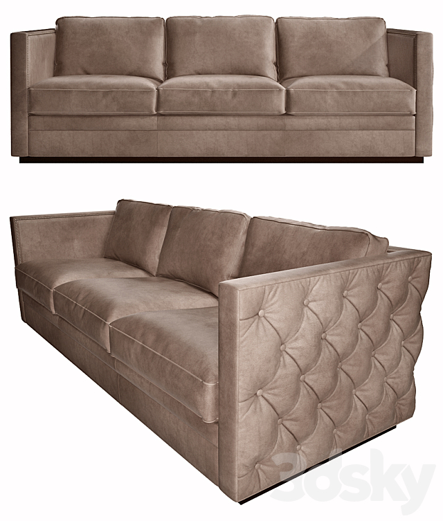 Hooker Furniture Lexie Stationary Sofa 3DSMax File - thumbnail 2