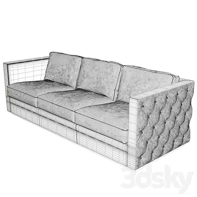 Hooker Furniture Lexie Stationary Sofa 3DSMax File - thumbnail 3