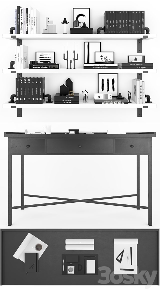 Decor set 3 3d