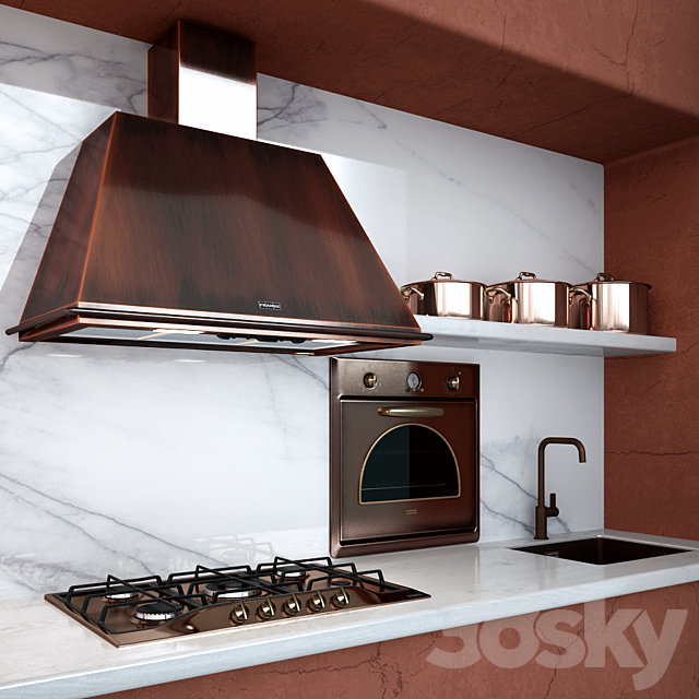 FRANKE-kitchen appliances from copper 3DSMax File - thumbnail 1
