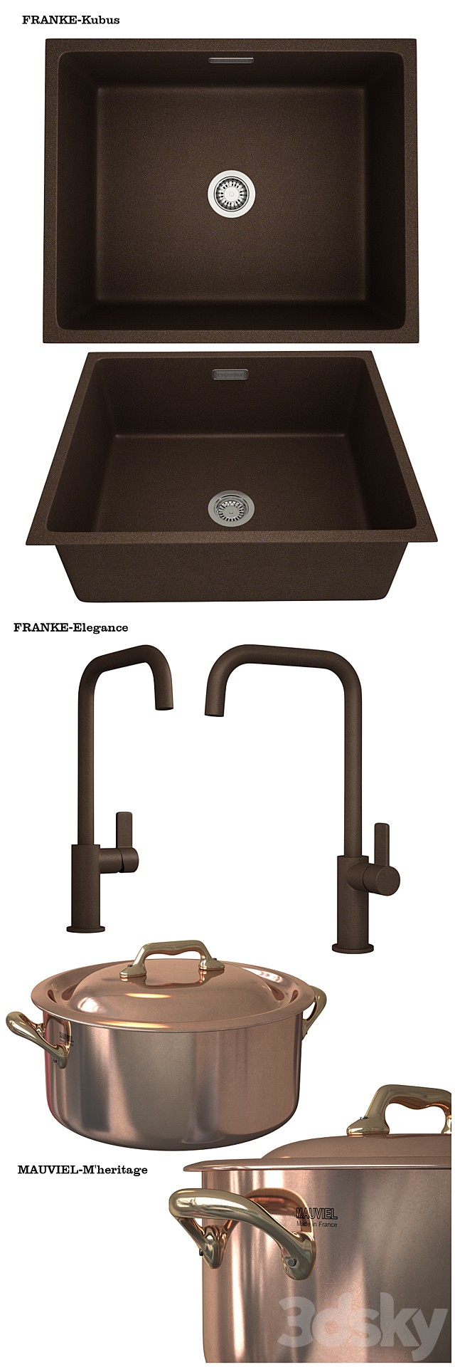 FRANKE-kitchen appliances from copper 3DSMax File - thumbnail 3