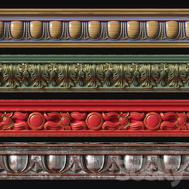 MOLDINGS_SET_01_BY_SPECIAL 3DSMax File - thumbnail 1