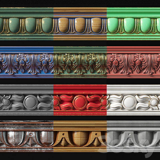 MOLDINGS_SET_01_BY_SPECIAL 3DSMax File - thumbnail 3