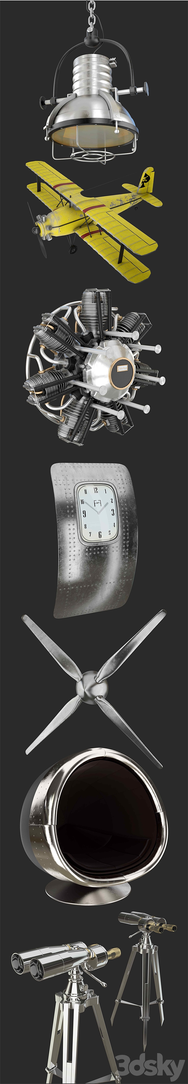 Aviator collection 3d