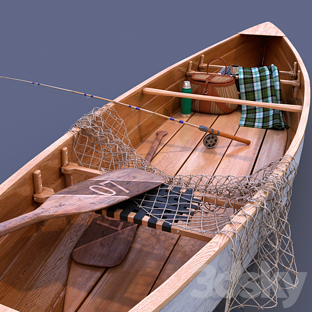 Fishing boat 3d
