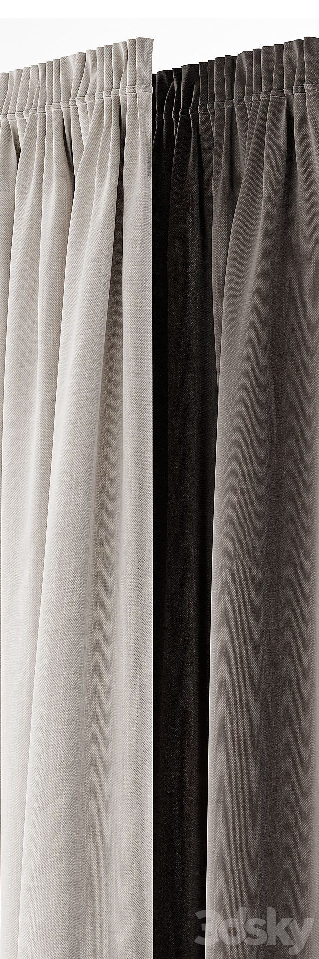 Curtain 70 3DS Max Model - thumbnail 2