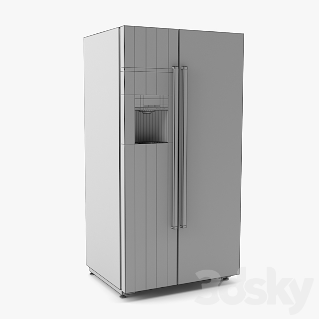 BOSCH – KAD92AI30 Serie 6 American-style fridge 3DSMax File - thumbnail 3