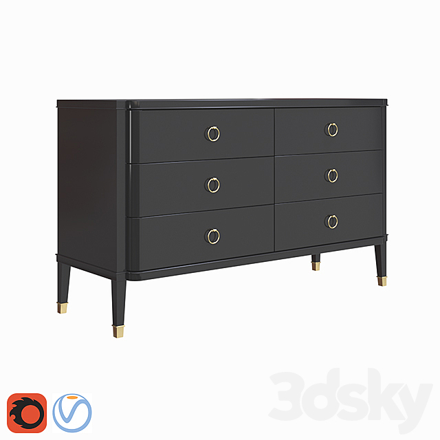 Chest of drawers 3DSMax File - thumbnail 1