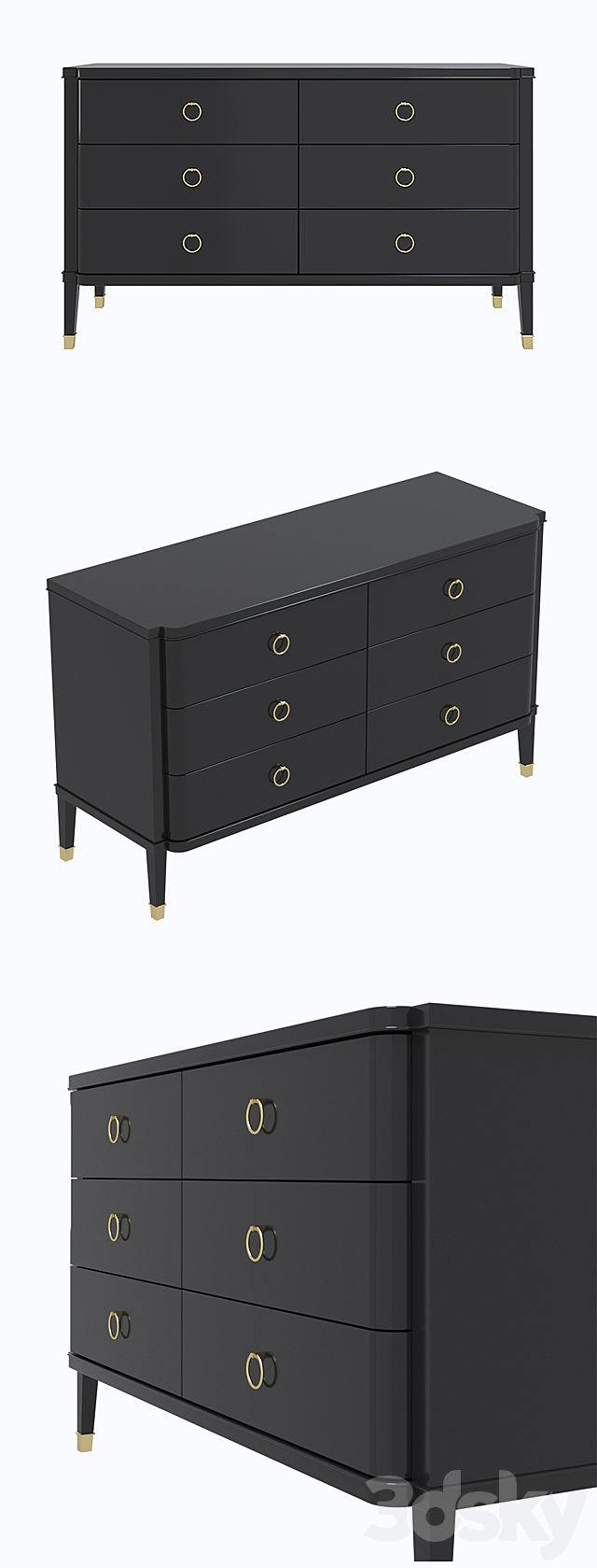 Chest of drawers 3DSMax File - thumbnail 2