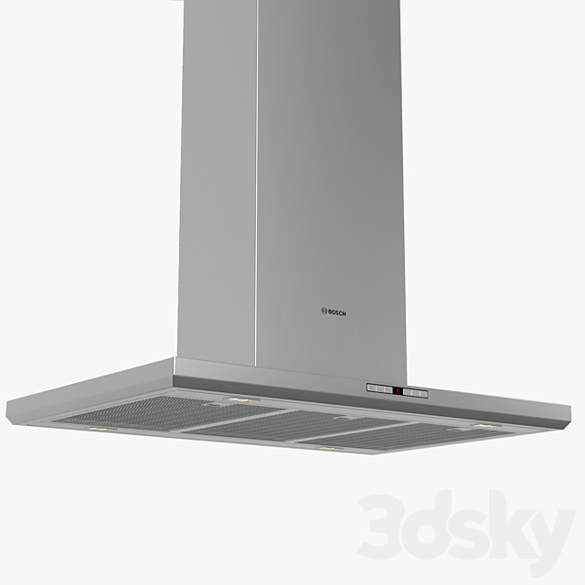 Bosch island chimney hood DIB091U51B Serie 8 3d