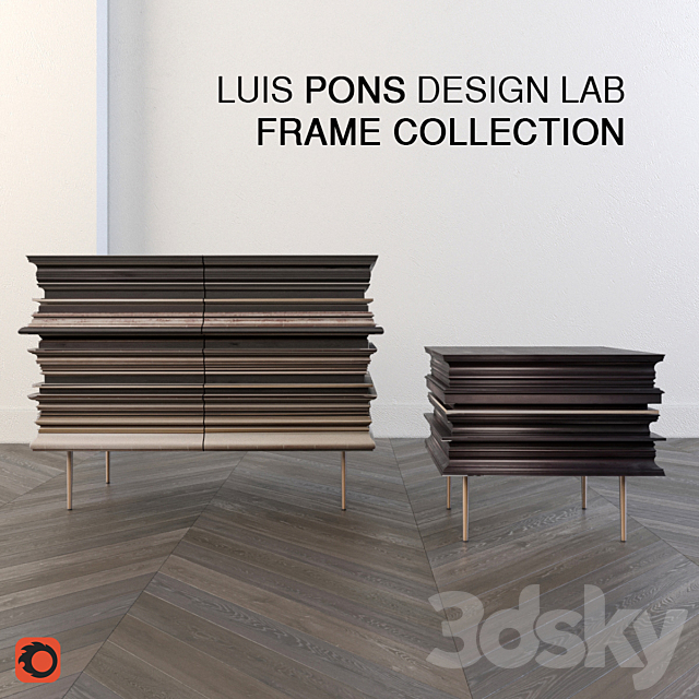 Luis pons Design Lab Frame Collection 3DSMax File - thumbnail 1