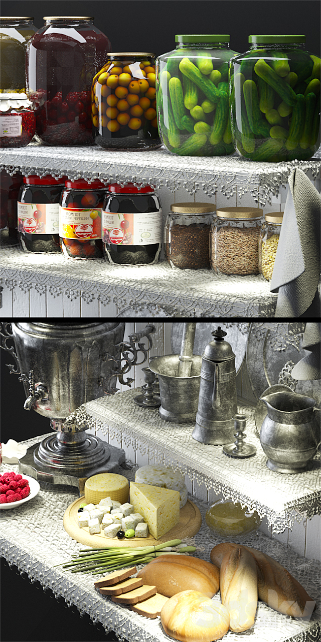 Decorative set2 3d