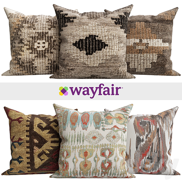 Decorative pillows from Wayfair shop 3DSMax File - thumbnail 1