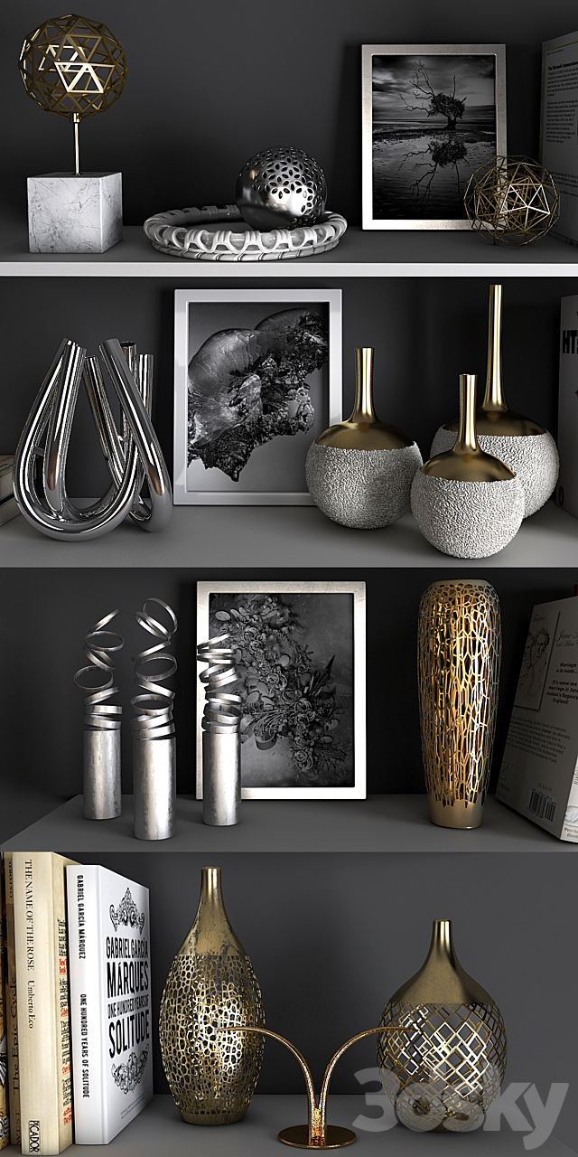Decorative set 15 3d