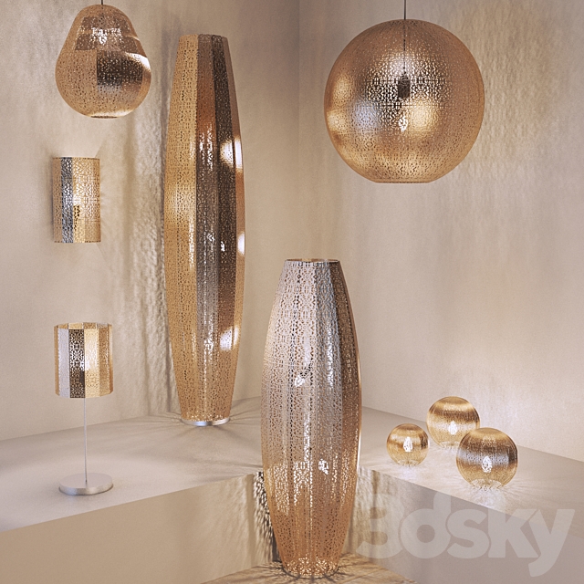 A collection of lamps from NEXT 3DSMax File - thumbnail 1