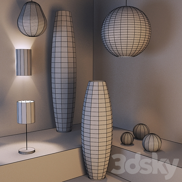 A collection of lamps from NEXT 3d