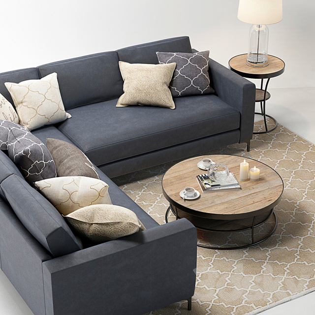 Pottery Barn Jake set 1 3d