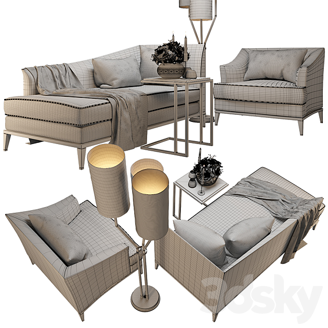 ANY HOME Furniture Set 3d